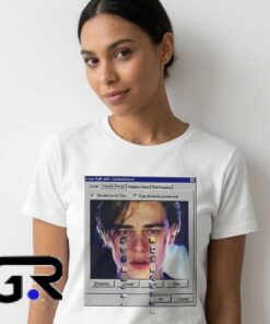 Retro 90s Vaporwave Windows Meme Shirt with nostalgic computer-inspired artwork, Y2K aesthetics, vintage digital style, cotton tee, and internet culture design.