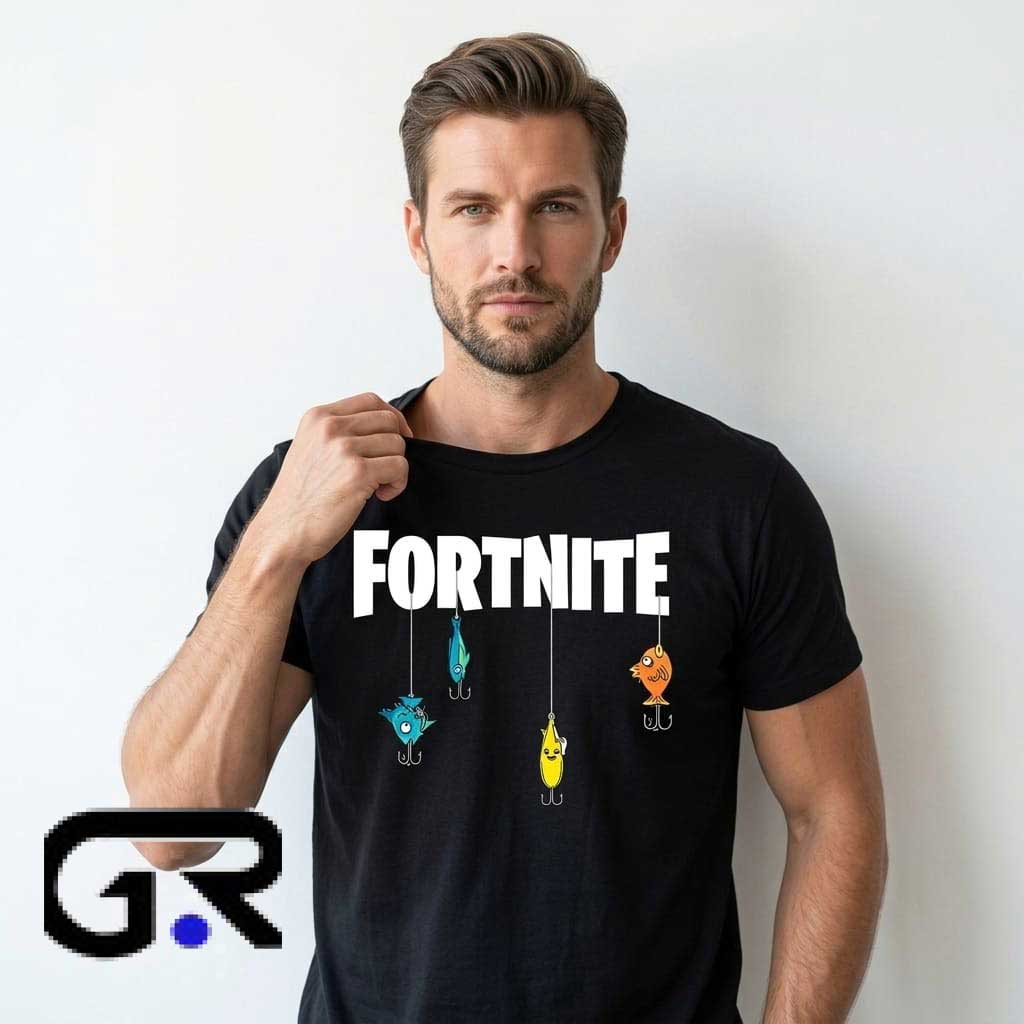 Fortnite Take the L Tee Flopper Hook Black T-Shirt 4 Fortnite Take the L Tee Flopper Hook Black T-Shirt - Image 4