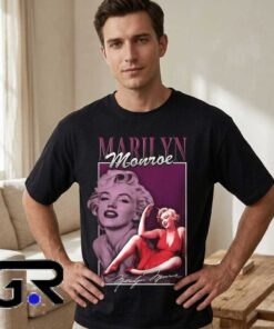 Retro Glamour Style Portrait Dress Tee Sihrt