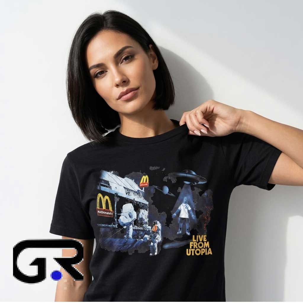 travis scott x mcdonalds live from utopia Astronaut Shirt 3 travis scott x mcdonalds live from utopia Astronaut Shirt - Image 3