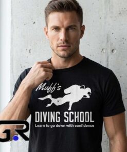 Underwater Diving School Comedy Graphic Tee Shirt
