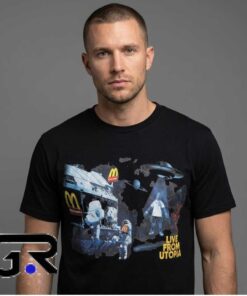 travis scott x mcdonalds live from utopia Astronaut Shirt 7 Utopia Astronaut Fast Food Collab Graphic Shirt