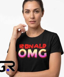 Vibrant Red and Pink Bold Text Logo Statement T Shirt