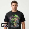 insane clown posse riddle box Neon Green Clown Merch Shirt 8 Insane Clown Posse Riddle Box Neon Green Clown Merch shirt, black cotton short sleeve tee with horrorcore graphic design, bold juggalo band shirt for fans, sizes S to 2XL.