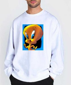 Sweatshirt White 90s Tweety Bird