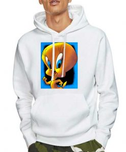 Hoodie White 90s Tweety Bird