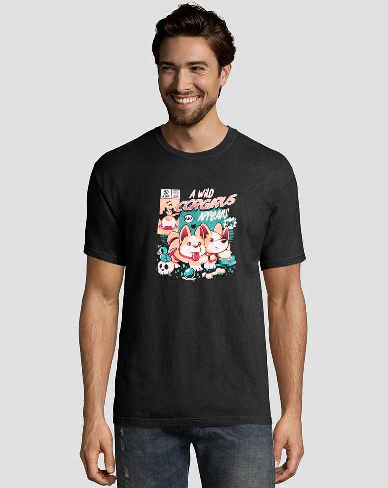 A Wild Corgirus Appears Tee Shirts 2 A-Wild-Corgirus-Appears-Tshirt