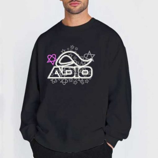 Sweatshirt black Adio Bam Margera Heartgram