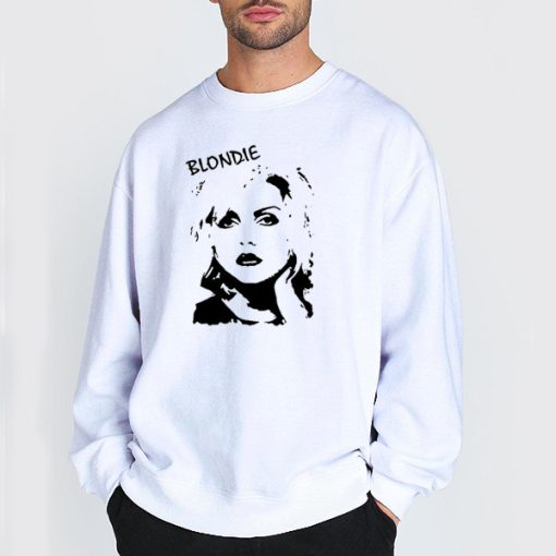 Sweatshirt White Blondie Debbie Harry Poster