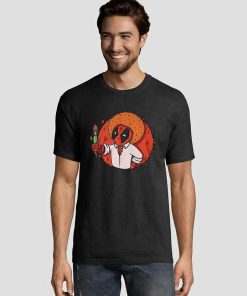 Deadpool Bob Ross Paintbrush Tee Shirts