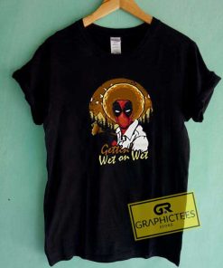 Deadpool Parody Bob Ross Art Tee Shirts