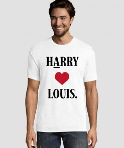 Funny Harry Loves Louis Font Tee Shirts