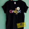 Galaxy Groot Font Flower Tee Shirts