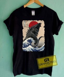 Godzilla And The Wave T Shirt