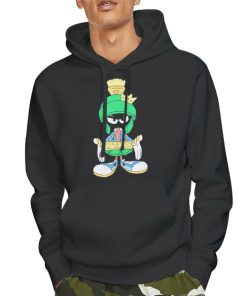 Hoodie Black Angry Mad Face Marvin the Martian Shirt