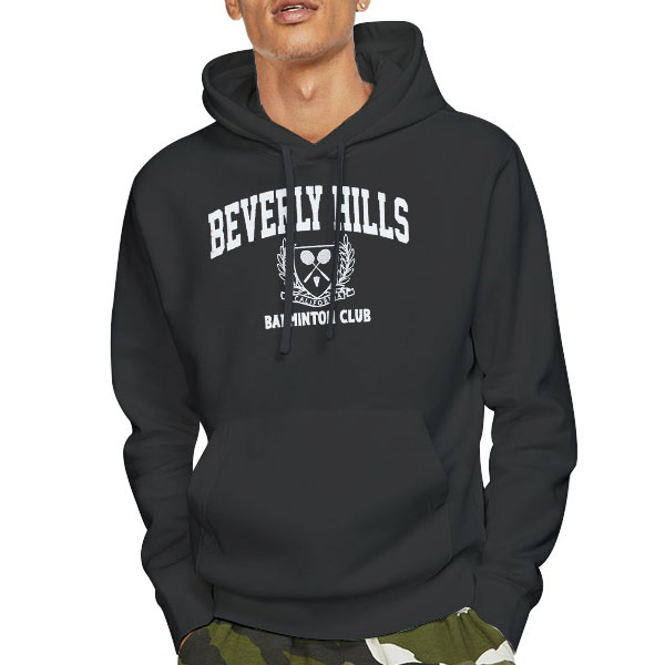 Badminton Club Beverly Hills Shirt 4 Hoodie Black Badminton Club Beverly Hills