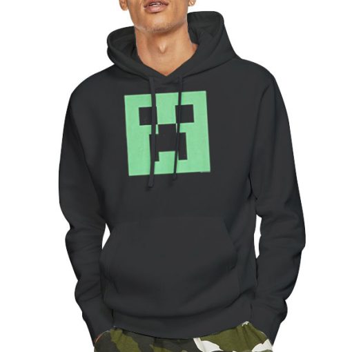 Hoodie Black Boys Creeper Minecraft T Shirt