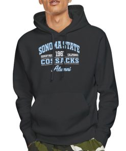 Hoodie Black Cossacks Alumni 1961 Sonoma State Sweatshirt