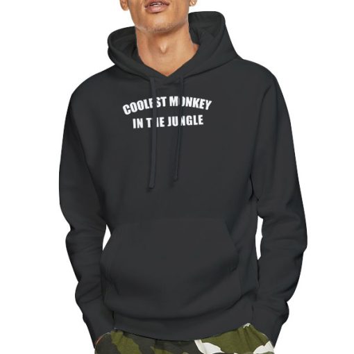 Hoodie Black Funny Coolest Monkey in the Jungle Shirt
