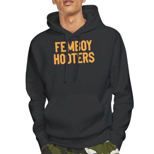 Hoodie Black Funny Femboy Hooters Shirt