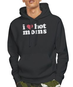 Hoodie Black I Heart Mom Danny Duncan I Love Hot Moms Sweatshirt