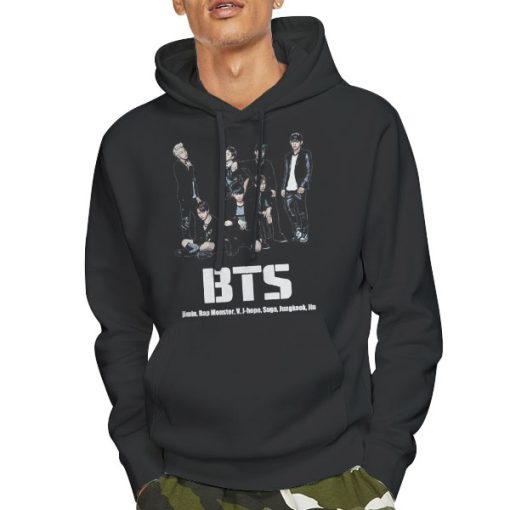 Hoodie Black Kpop Merch BTS Rap Monster Sweatshirt