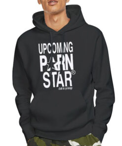 Logo Graphic Upcoming Pornstar Shirt 7 Hoodie Black Logo Graphic Upcoming Pornstar