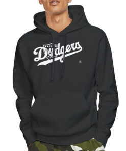 Retro Logo Raiders Dodgers Shirt 7 Hoodie Black Retro Logo Raiders Dodgers