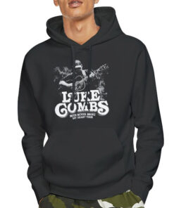 Hoodie Black Smoke Playing Guitar Luke Combs Beer Never Broke My Heart Shirt