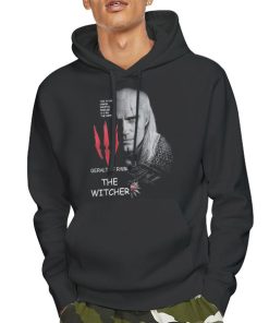 Hoodie Black The Witcher Geralt of Rivia White Shirt