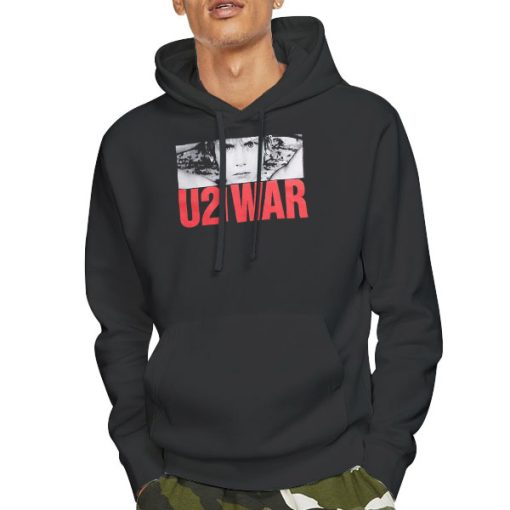 Hoodie Black The u2 War Shirt