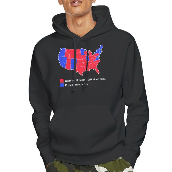 United States 2016 Election Map Shirt 3 Hoodie Black United States 2016 Election Map Shirt