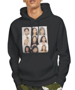 Hoodie Black Vintage City Girls Jt Mugshot
