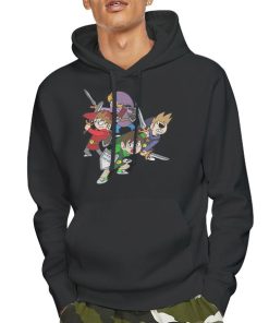 Hoodie Black Vintage Tord Larsson Eddsworld Sweatshirt