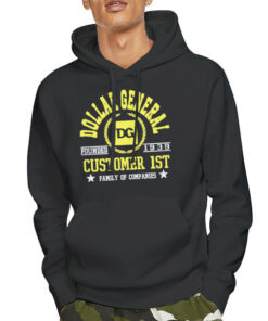 Hoodie Black Vtg 90s Family of Companies Dollar General Logo Shirts