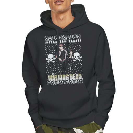 Hoodie Black Walking Dead Glenn Rhee Sweatshirt