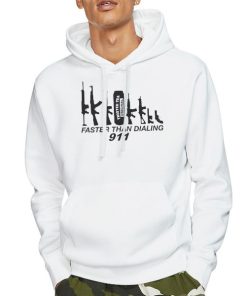Hoodie White All Faster Than Dialing 911 Twisted Tea Shirt
