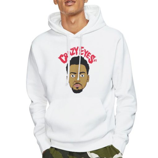 Hoodie White Bobby Portis Crazy Eyes Bucks Shirt