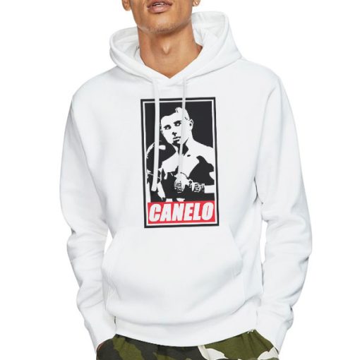 Hoodie White Boxing Gloves Canelo Gloves Shirt