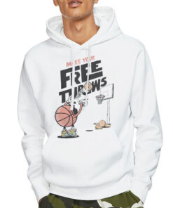 Hoodie White Funny Basketball Make Your Free Throws