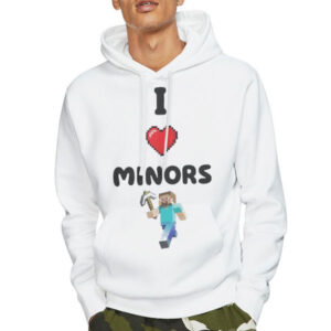 Funny Cute I Love Minors Minecraft Shirt - graphicteestore