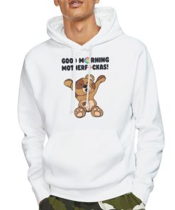 Hoodie White Good Morning Motherfckas Salice Rose Merch