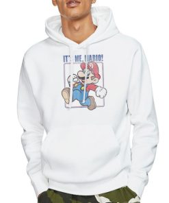 Hoodie White It's Me Super Mario T Shirt