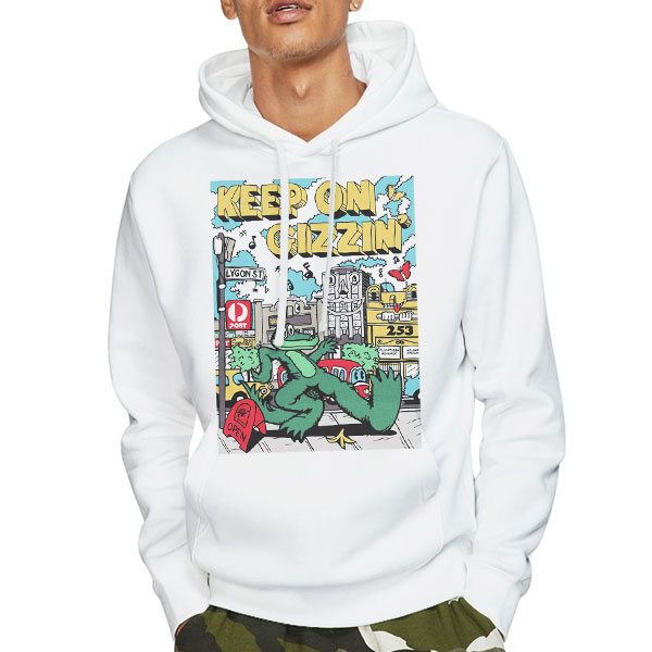 Keep on Gizzin King Gizzard and the Lizard Wizard Shirt 3 Hoodie White Keep on Gizzin King Gizzard and the Lizard Wizard Shirt