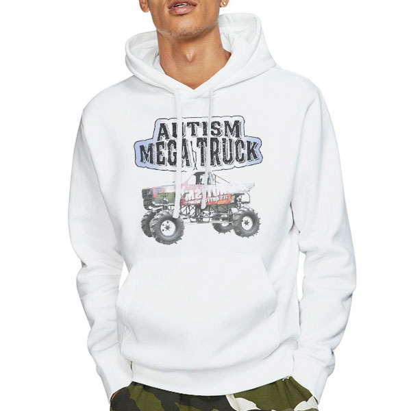 Kelvin Walterson Autism Mega Truck Shirt 2 Hoodie White Kelvin Walterson Autism Mega Truck