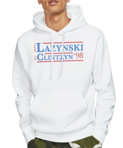 Hoodie White Lazynski Clintzyn 98 Freezertarps Merch