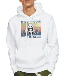 Hoodie White Muggle Struggle the Struggle Is Real Sweatshirt
