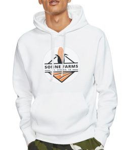 Hoodie White Sonne Farms Logo Tee Shirt