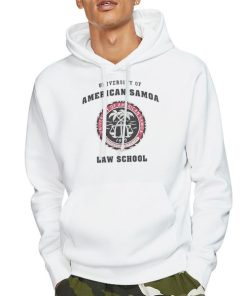 Hoodie White University of American Samoa Law School Sweatshirt