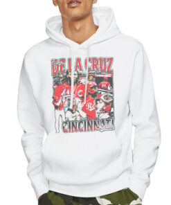 Hoodie White Vintage Cincinanati Reds Elly De La Cruz